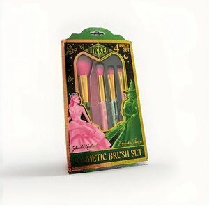 Nickelodeon Pink and Green Cosmetic Brush Set